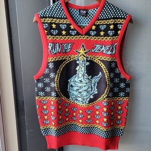 MINT RUN THE JEWELS SWEATER VEST CHRISTMAS SMALL LIMITED EDITION 2017 HIP HOP